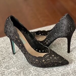Betsey Johnson Black Heels